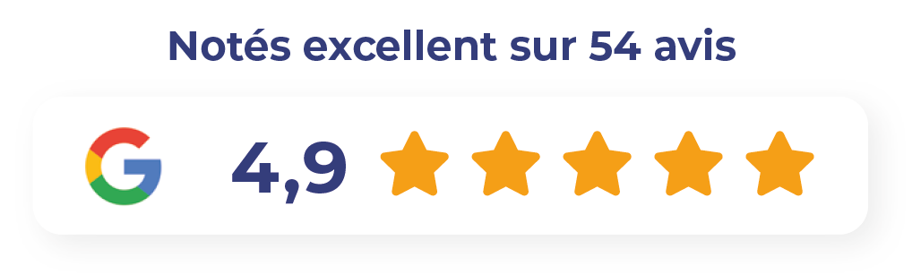 Notés Excellent sur 54 avis